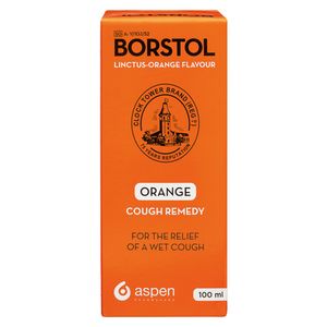 Borstol Linctus Orange Flavoured Cough Remedy 100ml